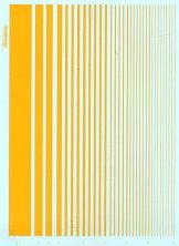 Xtradecal Bandes Parall�les Jaunes 9 Largeurs
