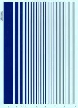 Xtradecal Bandes Parall�les Bleues 9 Largeurs