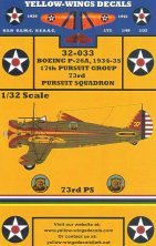 Yellow Wings D�calcomanies P-26A/P-26C Peashooter 1/32