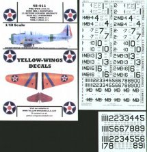Yellow Wings SBD-1 Dauntless USMC Decals 1/48