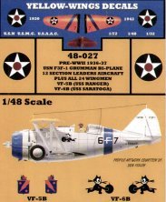 Yellow Wings Decalcomanie F3F-1 1936/37 1/48