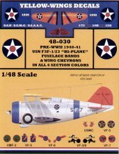Yellow Wings Decalcomanie F3F-1/2 1940-41 1/48