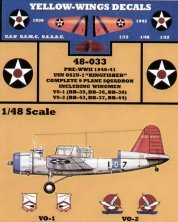 Yellow Wings Decalcomanie OS2U-1 Kingfisher 1/48