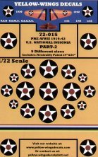 Yellow Wings Decalcomanie Insegne US 1919-1942 1/72 Yellow Wings Decalcomanie Insegne US 1919-1942 1/72