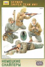 Zvezda German WWII Sniper Crew Figurines 1/35 Zvezda German WWII Sniper Crew Figurines 1/35