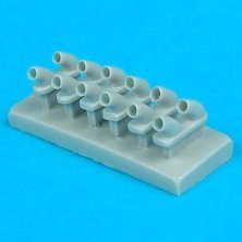 1/48 P-40E exhaust (HAS)