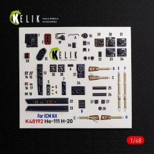 Kelik 1/48 He-111 H-20 Int�rieur 3D pour ICM