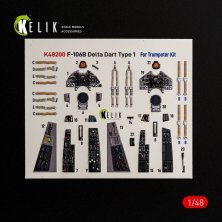 Kelik 1/48 F-106B Delta Dart Int�rieur 3D Type 1