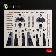 Kelik Int�rieur 3D F-106B Delta Dart 1/48 Trumpeter