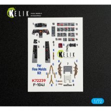 Reskit F-104J Interior 3D Detail Set 1/72 Finemolds