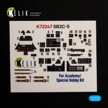 Kelik 1/72 3D Innenraum SB2C-5 Academy/SH Kelik 1/72 3D Innenraum SB2C-5 Academy/SH