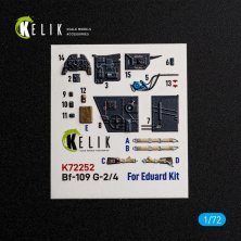 Kelik 1/72 Cockpit 3D Bf-109 G-2/4 pour Eduard