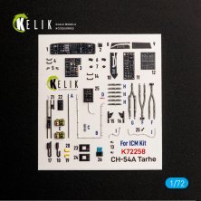 Kelik 1/72 Int�rieur 3D CH-54A Tarhe pour ICM