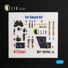 Kelik 1/72 Int�rieur 3D Bf-109K-4 pour Eduard