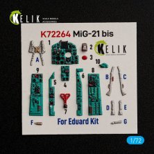 Kelik 1/72 Int�rieur 3D MiG-21 bis pour Eduard