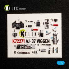 Kelik 1/72 Int�rieur 3D AJ-37 Viggen SP.HOB.