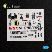 Kelik 1/72 SF-37 Viggen Innenraum 3D SP.HOB. Kelik 1/72 SF-37 Viggen Innenraum 3D SP.HOB.
