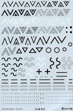 Luftwaffe Chevrons, black and white