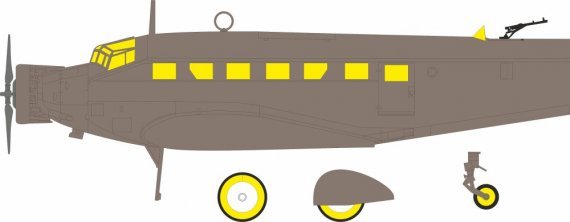 Eduard Mask 1/72 Ju 52/3mg4e pour Airfix