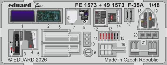 Eduard 1/48 F-35A pour Italeri - Set am�lioration