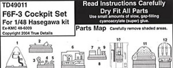 1/48 F6F-3 Cockpit Set