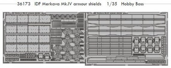 1/35 IDF Merkava Mk.IV armour shields Hobby Boss