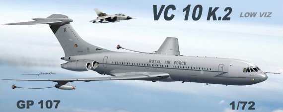 1/72 Vickers VC-10 K2 Raf grey low viz