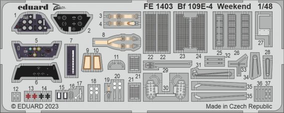 1/48 Bf 109E-4 Weekend EDU