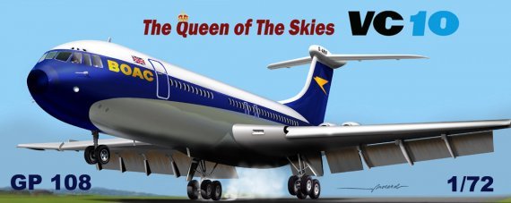 1/72 Vickers VC-10 Boac The Queen Of The Skies