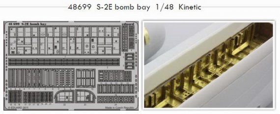 1/48 S-2E bomb bay Kinetic
