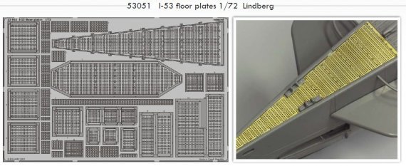 1/72 I-53 floor plates (LINDBERG)