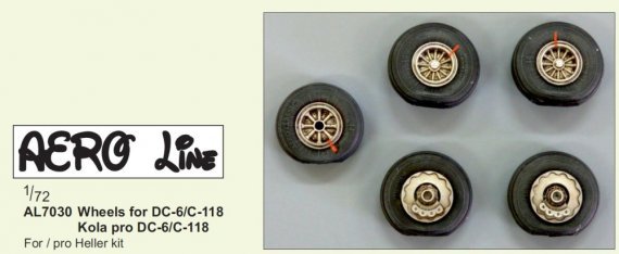 1/72 DC-6/C-118 wheels