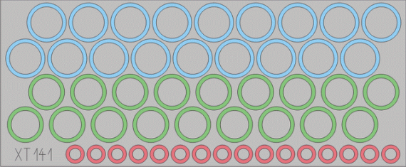 Nashorn wheel masks  1/35  (DRA)