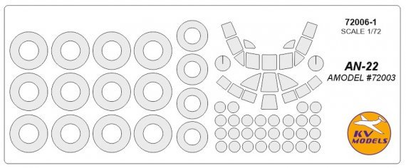 1/72 Antonov An-22 Cock + wheels masks