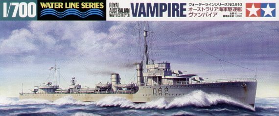 Tamiya Kit Cacciatorpediniere Vampire 1/700