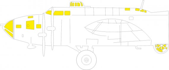 Eduard Mask 1/48 B-17F TFace for Revell