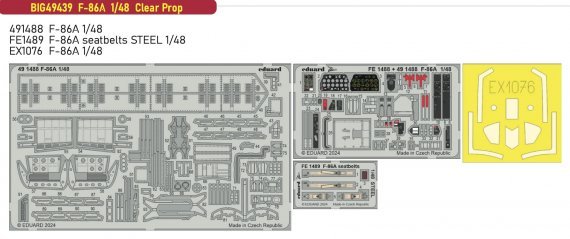 1/48 F-86A BigEd Set for Clear Prop