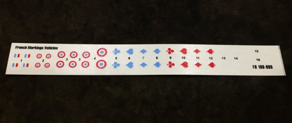 1/100 French Markings Vehicles WWII