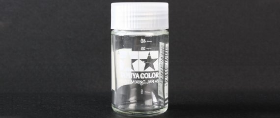 Paint mixing jar 46ml with measure Glass jar