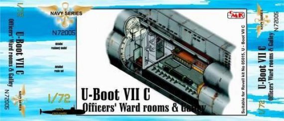 CMK 1/72 Type VIIc U-Boot Carr� Officiers et Cuisine Revell