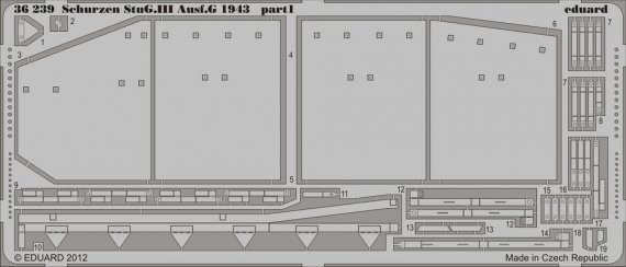 1/35 Schrzen StuG.III Ausf.G 1943 Schurzen (Dragon 6581)