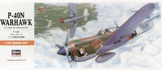 Hasegawa Curtiss P-40N Warhawk 1/72
