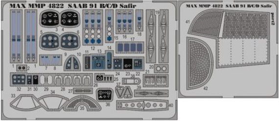 1/48 Saab 91 Safir detail set (for Tarangus)