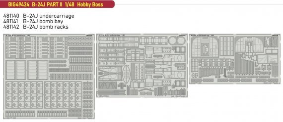 1/48 B-24J PART II for Hobby Boss BigEd Set