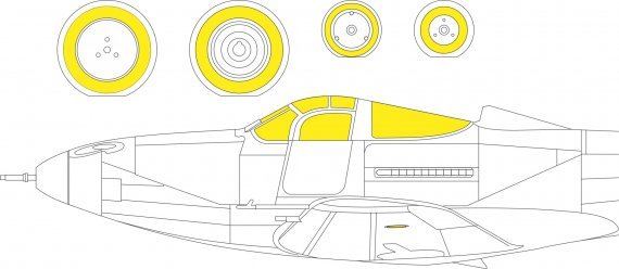 Mask 1/48 P-39Q TFace for Arma Hobby.