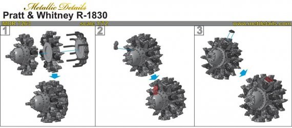 1/72 Pratt & Whitney R-1830