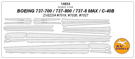 1/144 Boeing 737-800 / 737-8 Max anti-ice system masks