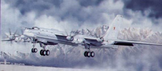 Modellino statico Tupolev Tu-95 MS Bear-H in 1/72