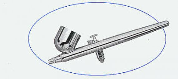 Badger 100 A�rographe T�te Fine Godet Gravit� Large