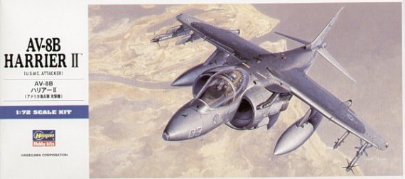 Hasegawa AV-8B Harrier II 1/72 Maquette Avion